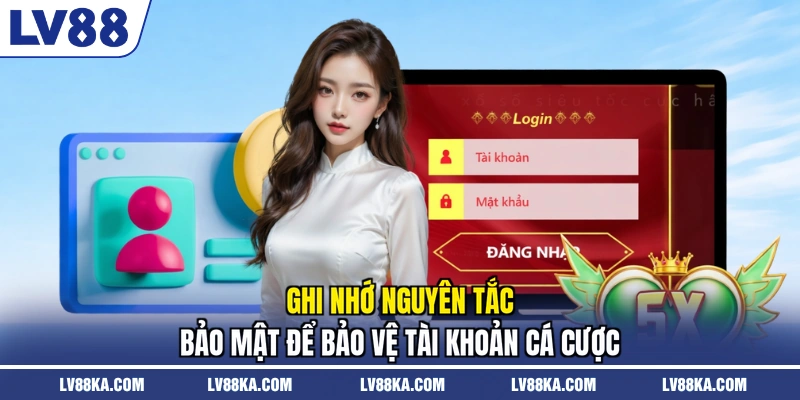 Ghi nhớ nguyên tắc bảo mật để bảo vệ tài khoản cá cược
